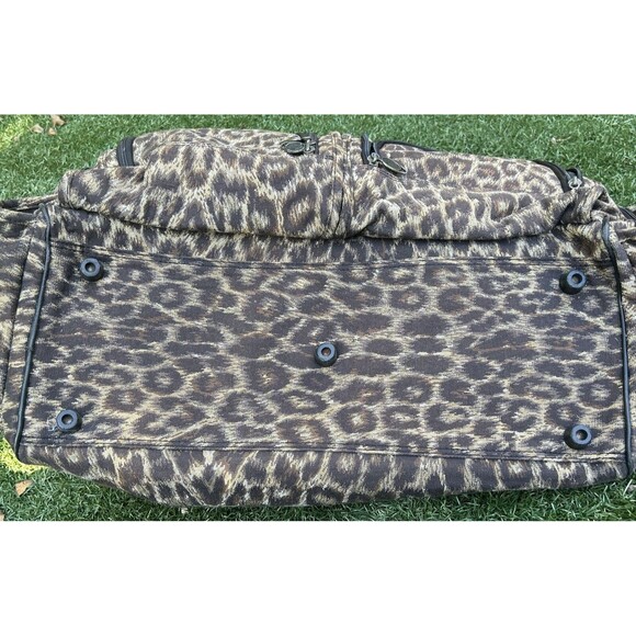 VTG Ricardo Beverly Hills Designer Luggage Large Tote Overnight Bag Animal Print - Picture 3 of 16